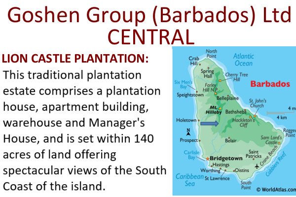 Goshen Group a new Caribbean Development including Residency by Investment sales in central rural Barbados