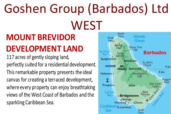 Goshen Group a new Caribbean Development including Residency by Investment sales in Barbados west coast