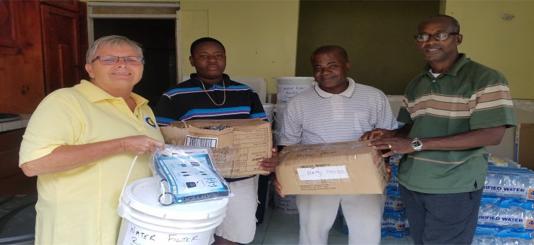 Sawyer PointOne Water Filtration Systems for the churches of Dominica following hurricane Maria devestation 